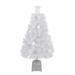 3' LED Color Changing White Fiber Optic Artificial Christmas Tree - 3 Foot