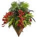 Mixed Tropical & Cymbidum Hanging Basket - 36"H x 28"W x 28"D