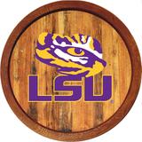 LSU Tigers 21'' x Color Logo Faux Barrel Top Sign