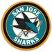 San Jose Sharks 17.5'' x Modern Disc Wall Sign