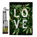 Ornament Collection Valentines 2-Sided Polyester 18 x 13 in. Flag Set in Green | 18.5 H x 13 W in | Wayfair OC-VA-GS-192391-IP-BO-D-US21-OC