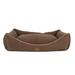 Carolina Pet Company Bolster Dog Bed Polyester/Recycled Materials in Brown | 10 H x 42 W x 30 D in | Wayfair 05624