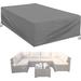 Rebrilliant Breathable Patio Sofa Cover in Gray | 29 H x 126 W x 63 D in | Wayfair F931749D040E477A870F179FE21F2A69