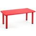 Millner Zoomie Kids Multifunctional Activity Rectangle Table Kids Learn & Play Desk, Steel in Red | 19.5 H in | Wayfair