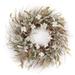 "Cotton/Leaf Wreath 28""D EVA - Melrose International 74140DS"