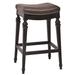 Hillsdale Furniture Vetrina Wood Backless Counter Height Stool, Black with Gold Rub - 5606-828F