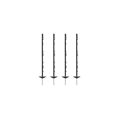 60x VOSS.farming farm 105 Weidezaunpfahl 105cm, schwarz, AKTION!