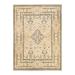 Overton Hand Knotted Wool Vintage Inspired Modern Contemporary Eclectic Ivory Area Rug - 9' 1" x 12' 6"