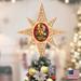 The Holiday Aisle® Snow Tree Topper Wood in Brown/Green/Red | 16.5 H x 10.7 W x 0.5 D in | Wayfair 5F4CBDE033DB406FB60FCACA984B2F8F