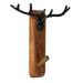 Union Rustic Afet Beau Wall Mounted Antler Coat Hook Wood in Brown | 13 H x 13.25 W x 4 D in | Wayfair DA4073EF16CE4E00A82621D1A8851D2C