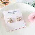 Kate Spade Jewelry | Kate Spade Crystal Cluster Earrings Clear | Color: Gold/White | Size: Os