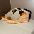 American Eagle Outfitters Shoes | American Eagle Outfitter Wedge Sandal | Color: Tan | Size: 8