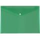 48 x Green A4 Plastic Stud Popper Wallets Envelope Shaped Office University Paper Storage Filing School