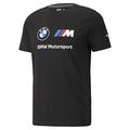 PUMA Men's BMW MMS Essentials Logo Tee T-Shirt, Black, Medium