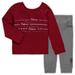 Girls Infant Colosseum Crimson/Gray Alabama Crimson Tide Crystal Ball Long Sleeve T-Shirt and Leggings Set