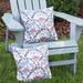 Sunnydaze 2 Outdoor Decorative Throw Pillows - 17 x 17-Inch