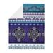 Sweet Jojo Designs Boho Security Polyester Baby Blanket in Indigo | 36 H x 30 W x 0.2 D in | Wayfair Blanket-PurpleBoho