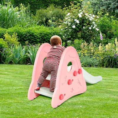 Topbuy kids Slide Toys Indoor & Outdoor Climber Slide Set For Boys Girls Plastic in Pink | 26.5 H x 120 W x 48 D in | Wayfair TOPB004776
