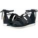 Michael Kors Shoes | Michael Kors Mckenna Navy Wedge Gladiator Sandal | Color: Blue/White | Size: 10