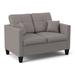 Piedmont Furniture Allison 53" Square Arm Loveseat Microfiber/Microsuede in Gray | 38 H x 53 W x 34 D in | Wayfair 5950LSF344