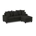 Black Sectional - Wade Logan® Alger 2 - Piece Chaise Sectional Microfiber/Microsuede | 39 H x 82 W x 59 D in | Wayfair