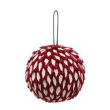 The Holiday Aisle® Paper Ball Ornament in Brown/Red | 5 H x 5 W x 5 D in | Wayfair CBF4E78AA433441497F95DA12882A087