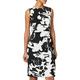 Amazon Brand - TRUTH & FABLE Women's Dress Twist Front Tunic, Multicolour (Smudge Floral), 18, Label:XXL