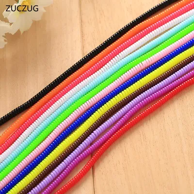 ZUCZUG-Enrouleur de câble rond pour chargeur USB protecteur de spirale écouteur de câble de