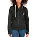 Women's Antigua Black North Carolina Central Eagles Victory Full-Zip Hoodie