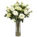 dropship.nearlynatural Peony Floral Arrangement in Vase Silk | 38 H x 28 W x 28 D in | Wayfair 810709013023