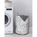 East Urban Home Ambesonne Paisley Laundry Bag Fabric in Gray/White | 12.99 H x 12.99 W in | Wayfair 2D54D3C1C325420F9A2BE4BF51461C2F