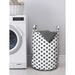 East Urban Home Ambesonne Retro Laundry Bag Fabric in Gray/Pink | 12.99 H x 12.99 W in | Wayfair 618558AFE67F4C1D8DEA11D16BF67AEA