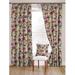 McalisterTextiles Floral Blackout Pinch Pleat Curtain Panels Polyester in Indigo/Brown | 54 H in | Wayfair PINKRENCURTG3