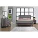 Red Barrel Studio® Solid Wood Standard Bed Wood in Gray/Black | 56 H x 79 W x 86 D in | Wayfair WLFR4897 43279433