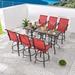 Red Barrel Studio® Square 6 - Person Bar Height Bistro Outdoor Dining Set redMetal | Wayfair 82BDE46E8B974A2ABC96BD04BBECD499