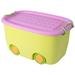 Zoomie Kids Vincenza Stackable Storage Toy Box in Yellow | 12 H x 22 W x 14.5 D in | Wayfair QI003221S.Y