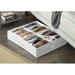 Ebern Designs Fabric Underbed Storage Fabric in White | 6 H x 23 W x 28 D in | Wayfair REBR3948 42477544