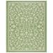 Green/White 79 x 0.25 in Area Rug - Fleur De Lis Living Galena Floral Olive Indoor/Outdoor Area Rug, Polypropylene | 79 W x 0.25 D in | Wayfair