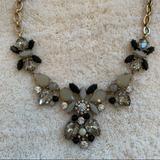 J. Crew Jewelry | J Crew Jeweled Necklace | Color: Gold/Gray | Size: Os