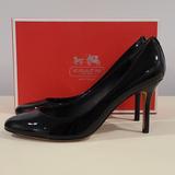 Coach Shoes | Coach Nala Black Patent Leather Pumps, Size 9 1/2 | Color: Black | Size: 9 1/2 M