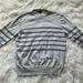 J. Crew Sweaters | J Crew Grey Striped Merino Wool Blend Sweater | Color: Gray | Size: L