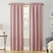 Wide Width Sun Zero™ Blackout Greenwich Rod-Pocket Panel by BrylaneHome in Blush (Size 40" W 84" L)