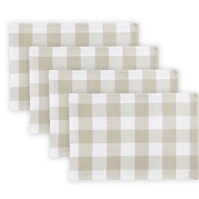 BUFFALO CHECK Placemat by LINTEX LINENS in Sand