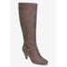 Wide Width Women's Sasha Boot by Bella Vita in Grey Suede (Size 10 W)