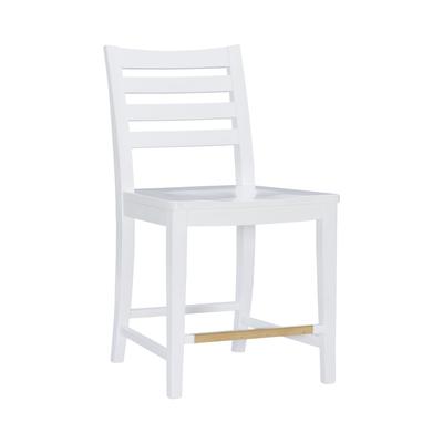 Flynn Counter Stool White Set of 2 by Linon Home Décor in White