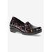 Extra Wide Width Women's Laurie Flats by Easy Street in Dragonfly Patent (Size 9 WW)