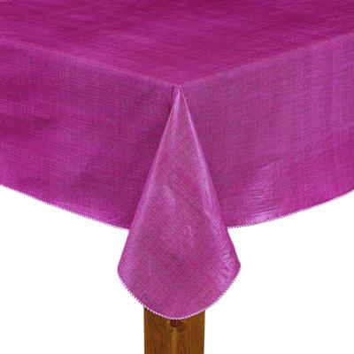 Wide Width CAFÉ DEAUVILLE Tablecloth by LINTEX LINENS in Burgundy (Size 52" W 52" L)