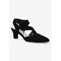 Wide Width Women's Venue Pumps by Easy Street in Black Lamy (Size 7 W)