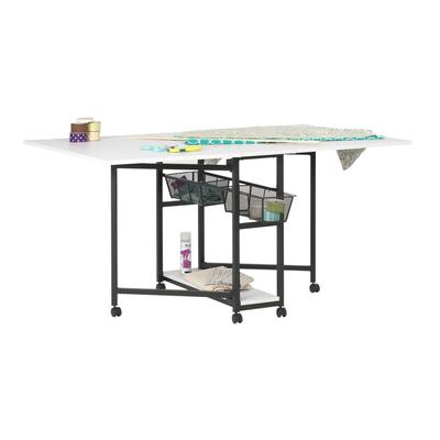 Sew Ready Mobile Fabric Cutting Table with Storage