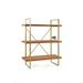 Statements By J Emma Etagere Wooden Bookcase With 3 Shelves, 47 Inch Tall